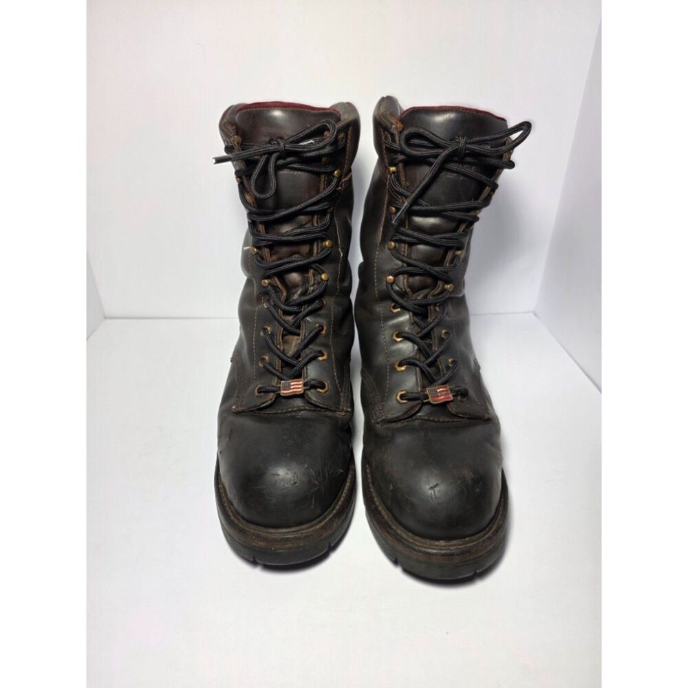 Chippewa Logger Boots Insulated Waterproof 11.5 Brown Leather Work Hunting USA
